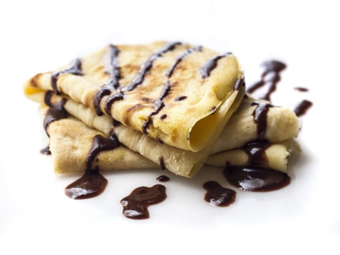 Crepes De Chocolate Un Delicioso Postre Listo Para Consumir