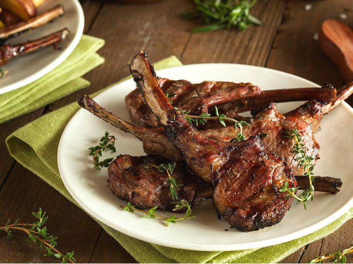 Deliciosas chuletillas de cordero lechal