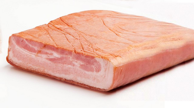 bacon cocido