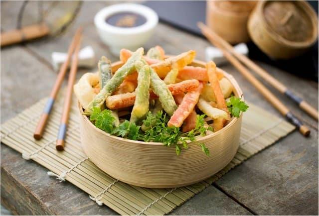 verduritas en tempura