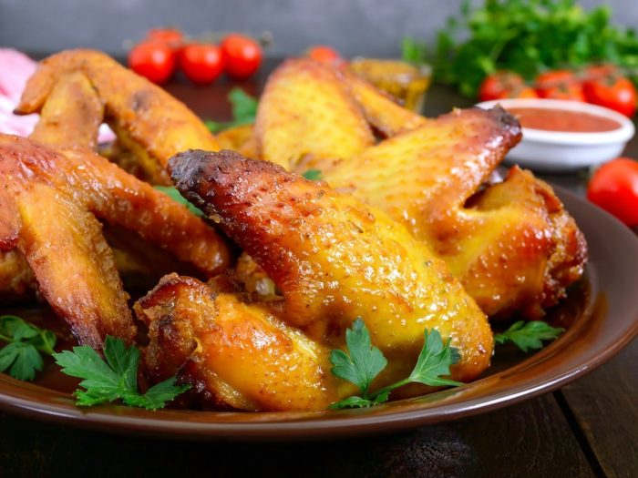 Alitas de pollo a la miel y mostaza