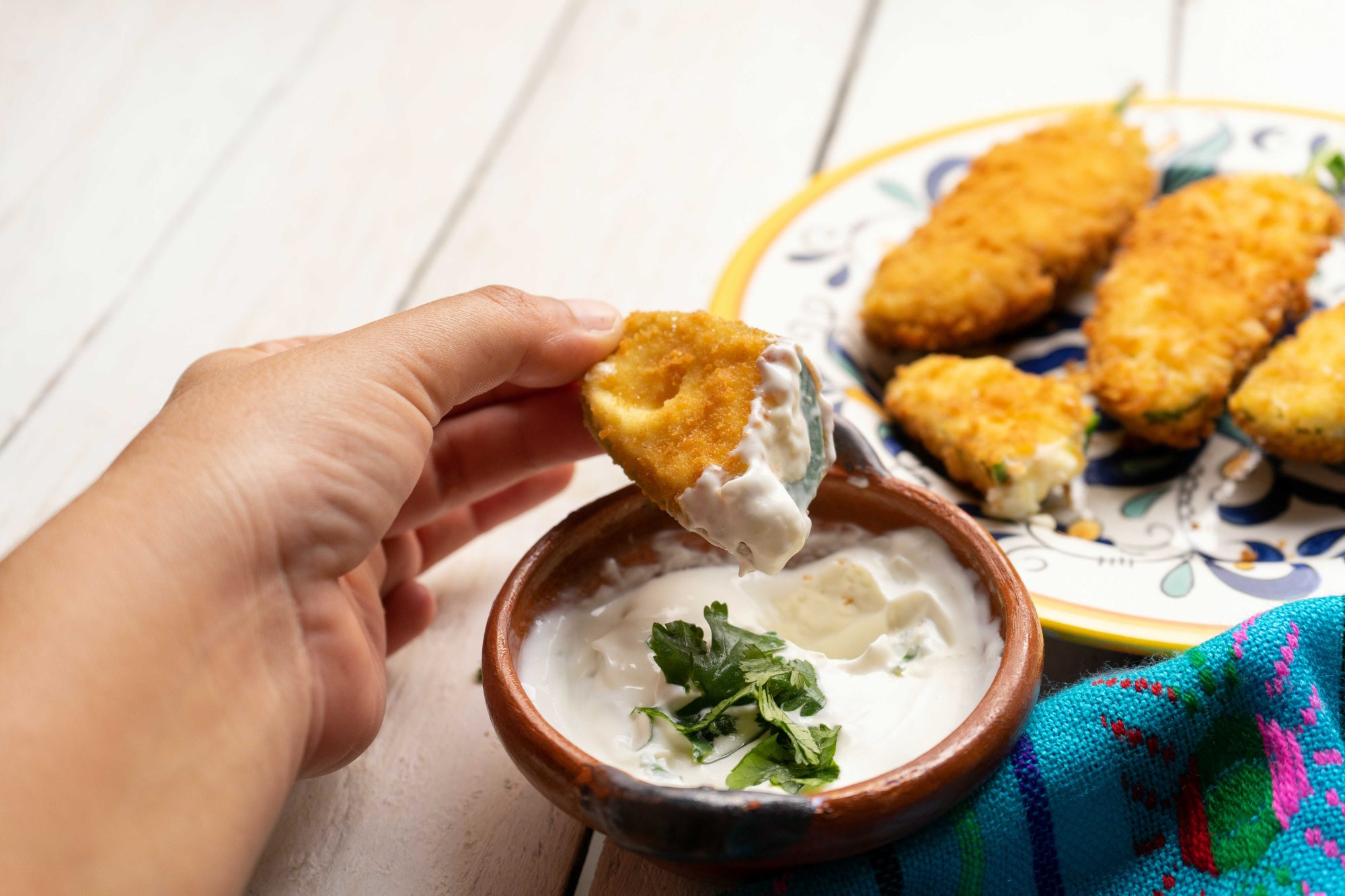 jalapeños rellenos de queso crema