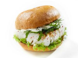 mini hamburguesa de calamar al ajillo
