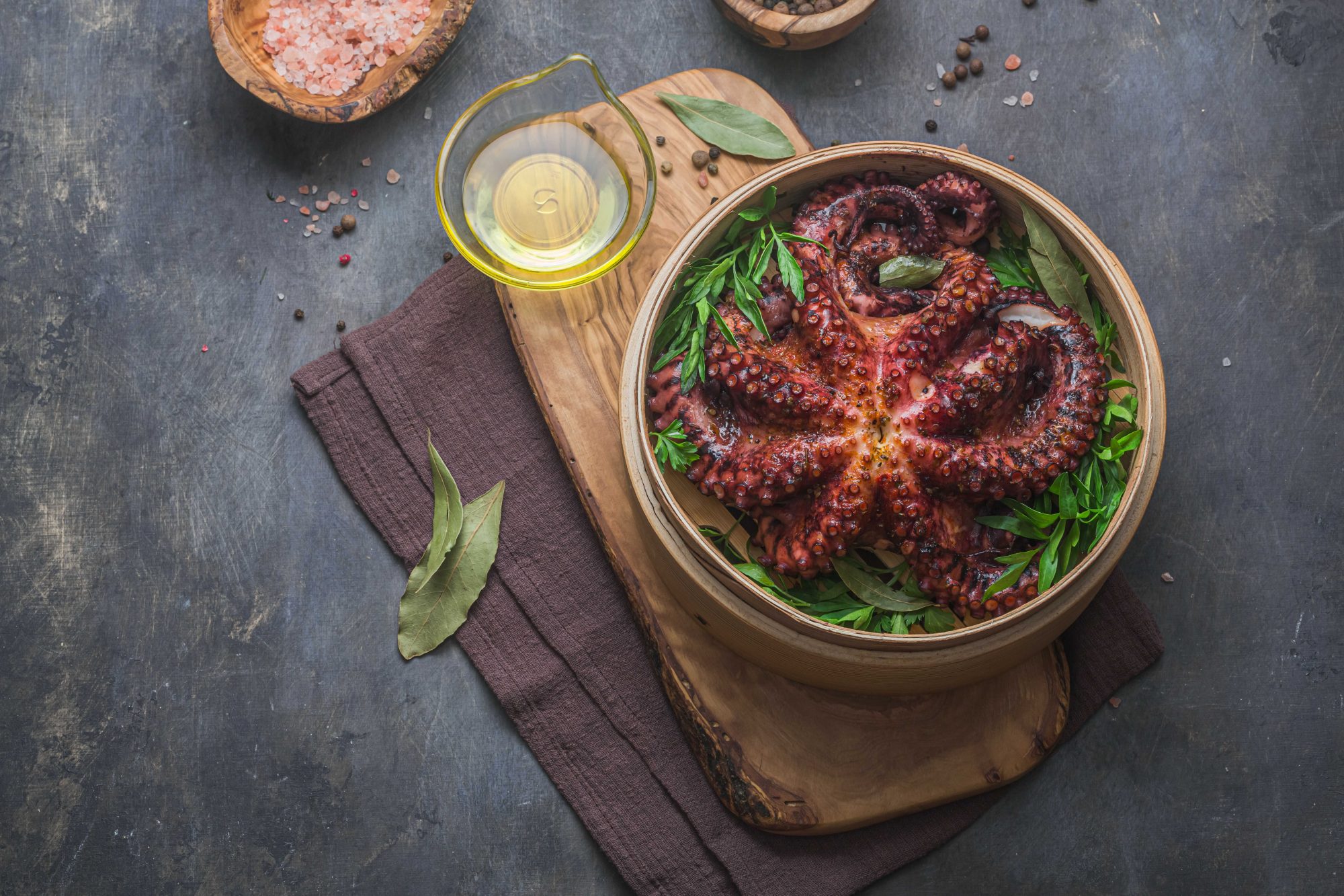 Pulpo Asado con Hierbas