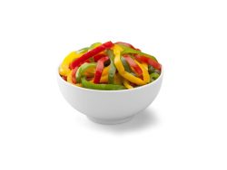 PIMIENTO EN TIRAS TRICOLOR (VERDE, ROJO, AMARILLO)